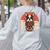 Boston Terrier Dog Japanese Style Samurai Dogs Women's Sweatshirt Back Print Ash