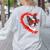 Boston Terrier Dog Mom Dad Valentine’s Day Pet Lover For Men Women Kids Women's Sweatshirt Back Print Ash