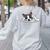 Boston Terrier Dog Official Sleeping Men Women Girls Kids Women's Sweatshirt Back Print Ash