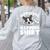 Boston Terrier Dog Official Sleeping Shirt Men Women Kids Women's Sweatshirt Back Print Ash