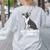 Boston Terrier Dog Owner Grandma Women's Sweatshirt Back Print Ash