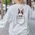 Boston Terrier Dog In The Pocket Boston Terrier For Men Women Girls Kids Women's Sweatshirt Back Print Ash