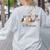 Boston Terrier Fall Pumpkin Tis The Season Autumn Women Women's Sweatshirt Back Print Ash