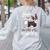 Boston Terrier Fart American Gentleman Non-Sporting Dog Women's Sweatshirt Back Print Ash