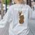 Boston Terrier Who Farted Women's Sweatshirt Back Print Ash
