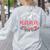 Boston Terrier Grandma Nana Dog Lover Christmas Women's Sweatshirt Back Print Ash