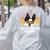 Boston Terrier Grandpa Dog Owner Boston Terrier Women's Sweatshirt Back Print Ash