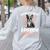 Boston Terrier Groovy World's Best Boston Mom Women's Sweatshirt Back Print Ash