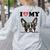 Boston Terrier I Heart My Dog Dog Lover Women's Sweatshirt Back Print Ash