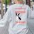 Boston Terrier Mom American Gentleman Dog Lover Mother's Day Women's Sweatshirt Back Print Ash