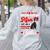 Boston Terrier Mom American Gentleman Dog Mother's Day Women's Sweatshirt Back Print Ash