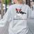 Boston Terrier Mom Bandana Boston Terrier Dog Women's Sweatshirt Back Print Ash