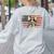Boston Terrier Mom Dog Lovers American Flag 4th Of July Women's Sweatshirt Back Print Ash