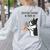 Boston Terrier Mom Dogs Mum Woman Women's Sweatshirt Back Print Ash