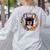 Boston Terrier Mom Floral Bostie Dog Lover Flowers Cute Women's Sweatshirt Back Print Ash
