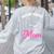 Boston Terrier Mom Women's Sweatshirt Back Print Ash