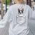 Boston Terrier In The Pocket Cute Boston Terrier Dog Lovers Men Women Girls Kids Women's Sweatshirt Back Print Ash