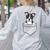Boston Terrier In The Pocket Cute Pocket Boston Terrier Women's Sweatshirt Back Print Ash