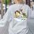 Boston Terrier Riding Unicorn Boys Girls Kids Rainbow Women's Sweatshirt Back Print Ash