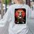 Boston Terrier Samurai Ninja Vintage Anime Japanese Ukiyo-e Women's Sweatshirt Back Print Ash