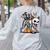 Boston Terrier Skeleton Mummy Witch Halloween Women's Sweatshirt Back Print Ash