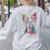 Boston Terrier Splash Women's Sweatshirt Back Print Ash