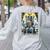 Boston Terrier Tarot Card Dog Women's Sweatshirt Back Print Ash