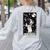 Boston Terrier Tarot Card Star With The Moon Men Women Kids Women's Sweatshirt Back Print Ash