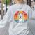 Boston Terrier UFO Alien Boston Terrier Dog Mom Dad Women's Sweatshirt Back Print Ash
