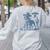 Boston Terrier UFO Cowboy Dog Dog Mom Dog Dad Alien Dog Women's Sweatshirt Back Print Ash