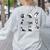 Boston Terriers Yoga Women's Sweatshirt Back Print Ash