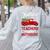 Bunch Of Teachers This Side Of The Nuthouse Xmas Women's Sweatshirt Back Print Ash Bunch Of Teachers This Side Of The Nuthouse Xmas Women's Sweatshirt Back Print Ash
