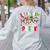 All Is Calm Just Kidding This Is Pre-K Christmas Teacher Women's Sweatshirt Back Print Ash