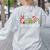 All Is Calm Said No Teacher Ever Teacher Christmas Women's Sweatshirt Back Print Ash