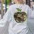 Camo Apple Camouflage Clothing School Student Camo Teacher Men Women Kids Women's Sweatshirt Back Print Ash