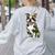 Camo Boston Terrier Pet Owner Camouflage Dog Lover Women's Sweatshirt Back Print Ash