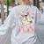 You Can't Scare Me Im A 2nd-Grade Boo Crew Teacher Halloween Women's Sweatshirt Back Print Ash