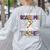 You Can't Scare Me I'm A Teacher Halloween Costume Women's Sweatshirt Back Print Ash