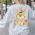 You Can't Scare Me I Teach 3rd Grade Halloween Teacher Ghost Women's Sweatshirt Back Print Ash