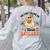 You Can't Scare Me I Teach Daycare Teacher Halloween Ghost Women's Sweatshirt Back Print Ash