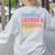 Capital Letters And Periods Bruh Teacher Bruh Teache Women's Sweatshirt Back Print Ash