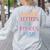 Capital Letters And Periods Bruh Bruh Teacher Women Women's Sweatshirt Back Print Ash