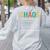 Chaos Coordinator Teacher Coworker Boss Appreciation Women's Sweatshirt Back Print Ash