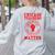 Chicago Teachers Matter Support Union Education Red For Ed Women's Sweatshirt Back Print Ash Chicago Teachers Matter Support Union Education Red For Ed Women's Sweatshirt Back Print Ash