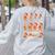 Christmas Math Teacher Equation Gingerbread With Santa Hat Men Women Women's Sweatshirt Back Print Ash