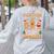 Christmas Teacher Of Smart Cookies Gingerbread Man Teaching Women's Sweatshirt Back Print Ash Christmas Teacher Of Smart Cookies Gingerbread Man Teaching Women's Sweatshirt Back Print Ash
