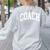 Coach Trainer Instructor Teacher Women's Sweatshirt Back Print Ash Coach Trainer Instructor Teacher Women's Sweatshirt Back Print Ash