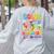 Color The World With Kindness Teachers Back To School Women's Sweatshirt Back Print Ash Color The World With Kindness Teachers Back To School Women's Sweatshirt Back Print Ash