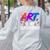 Cool Art For Men Women Art Teacher Artist Painter Superpower Women's Sweatshirt Back Print Ash Cool Art For Men Women Art Teacher Artist Painter Superpower Women's Sweatshirt Back Print Ash