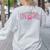 Coquette Bow Back To School First Day Teacher Women's Sweatshirt Back Print Ash Coquette Bow Back To School First Day Teacher Women's Sweatshirt Back Print Ash